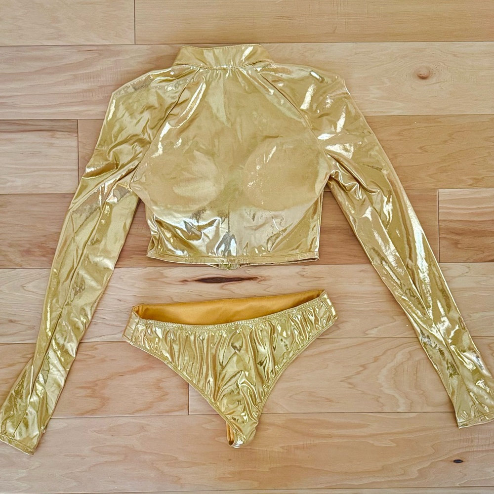 Sexy Star Wars C-3PO Gold Robot Costume S - Picture 2 of 3